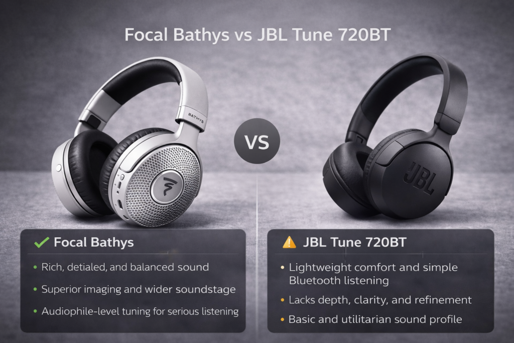 Headphones comparison: Focal Bathys vs JBL Tune 720BT